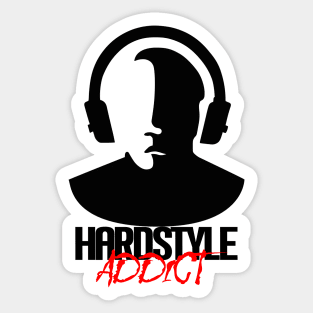 Hardstyle Addict - Black Sticker